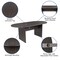 Flash Furniture Oval 35" W, 72" L, 29.5" H, Laminate Top, Grey BLN-6GCGRY2286-BK-GG - alternate 8